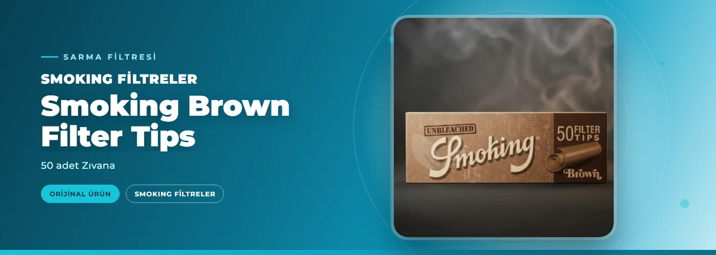 Smoking Brown Filter Tips – 50 adet Zıvana