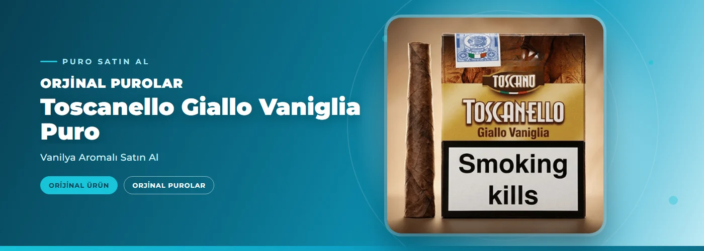 Toscanello Giallo Vaniglia Puro – Vanilya Aromalı Satın Al