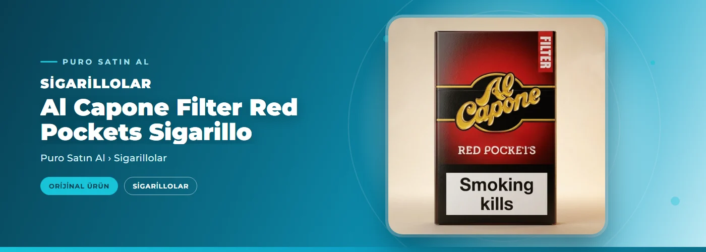 Al Capone Filter Red Pockets Sigarillo