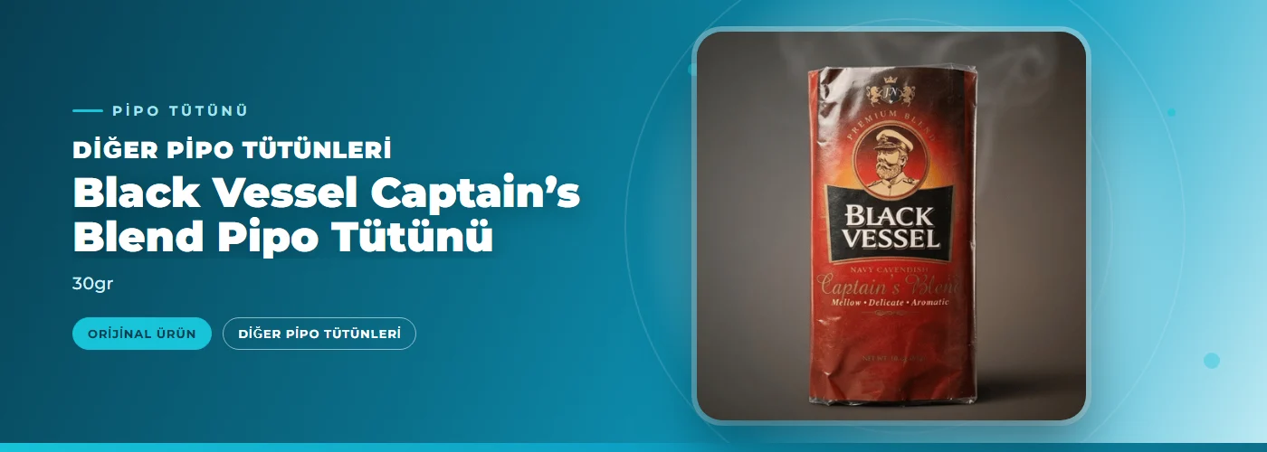 Black Vessel Captain’s Blend Pipo Tütünü – 30gr