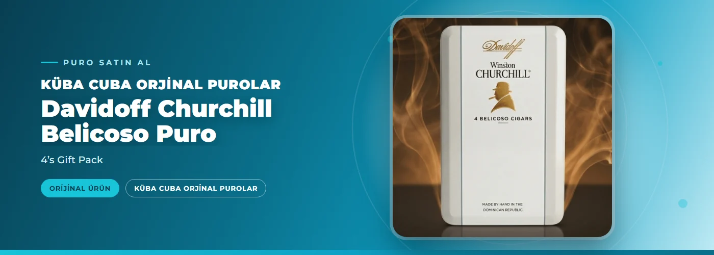 Davidoff Churchill Belicoso Puro – 4’s Gift Pack