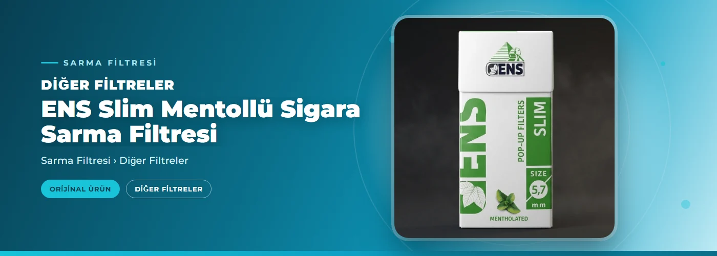 ENS Slim Mentollü Sigara Sarma Filtresi