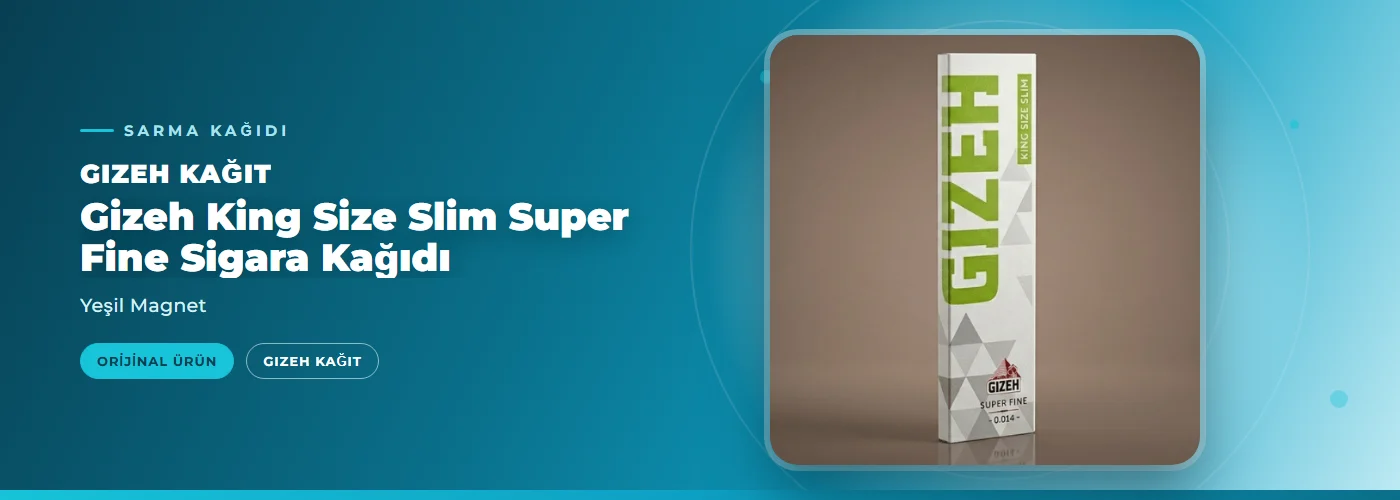 Gizeh King Size Slim Super Fine Sigara Kağıdı – Yeşil Magnet