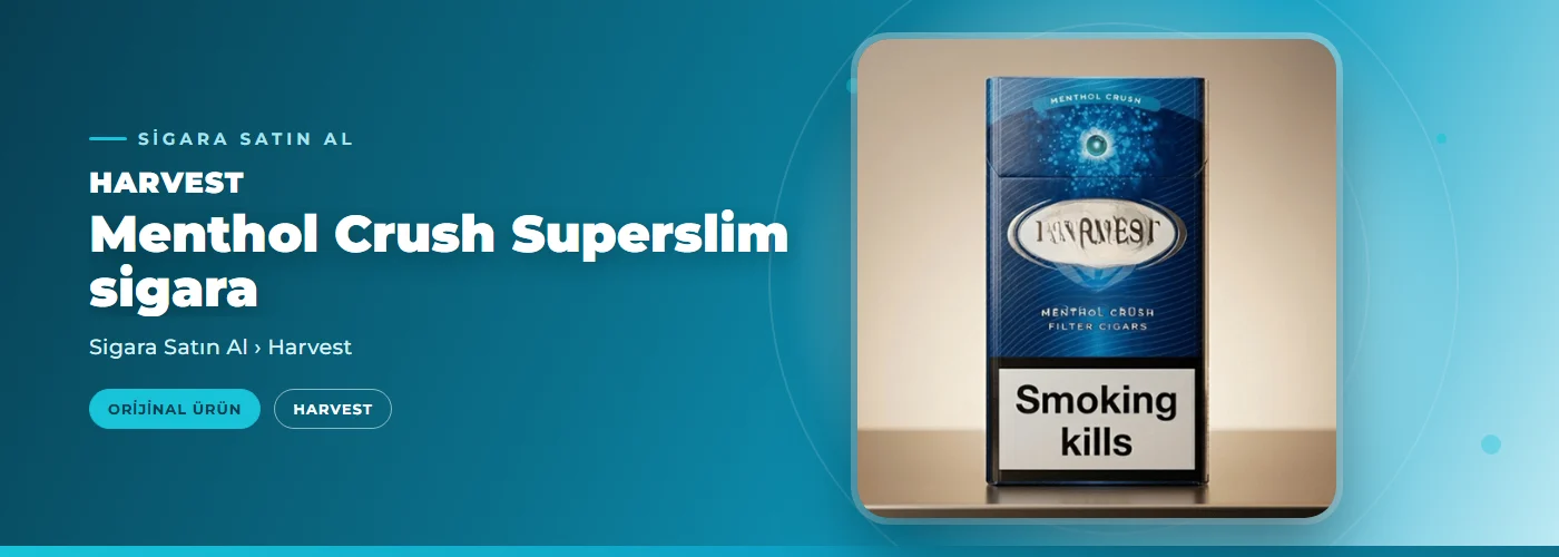 Harvest Menthol Crush Superslim sigara