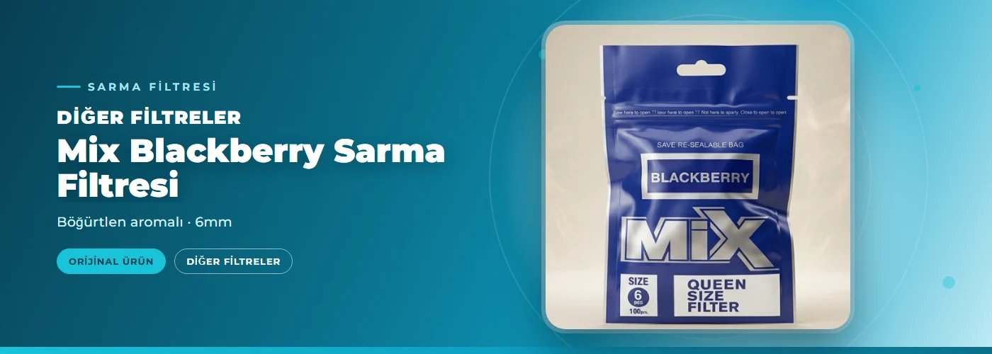 Mix Blackberry Sarma Filtresi – Böğürtlen aromalı – 6mm