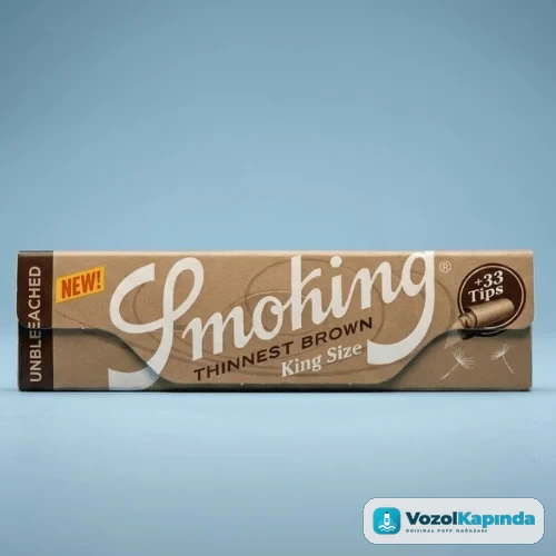 Smoking Thinnest Brown King Size sarma kağıdı + Zıvanalı