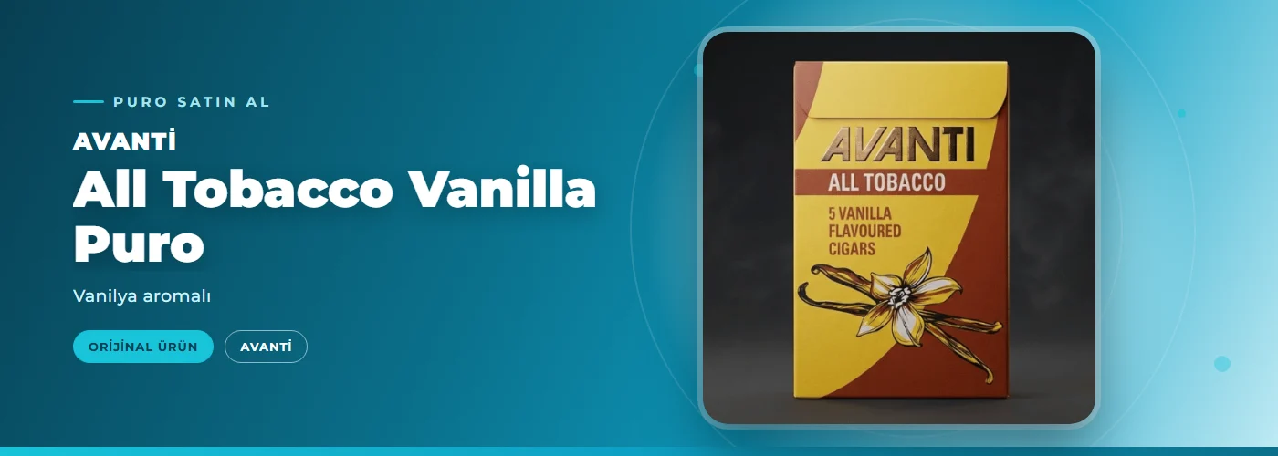 Avanti All Tobacco Vanilla Puro – Vanilya aromalı