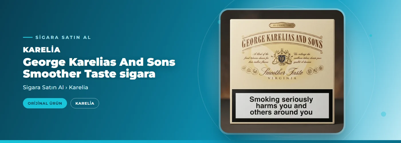 George Karelias And Sons Smoother Taste sigara Satın Al