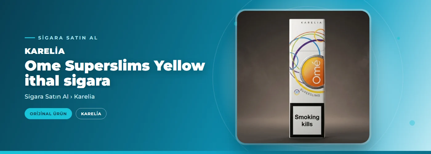 Karelia Ome Superslims Yellow ithal sigara Satın Al