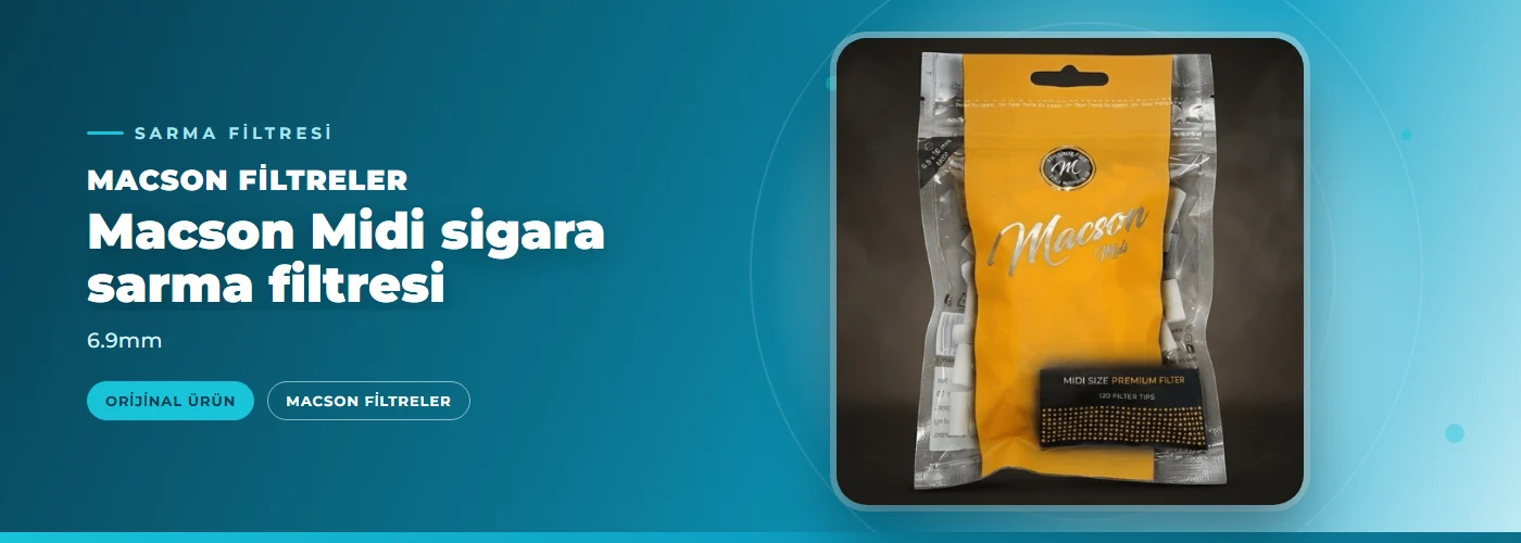 Macson Midi sigara sarma filtresi – 6.9mm