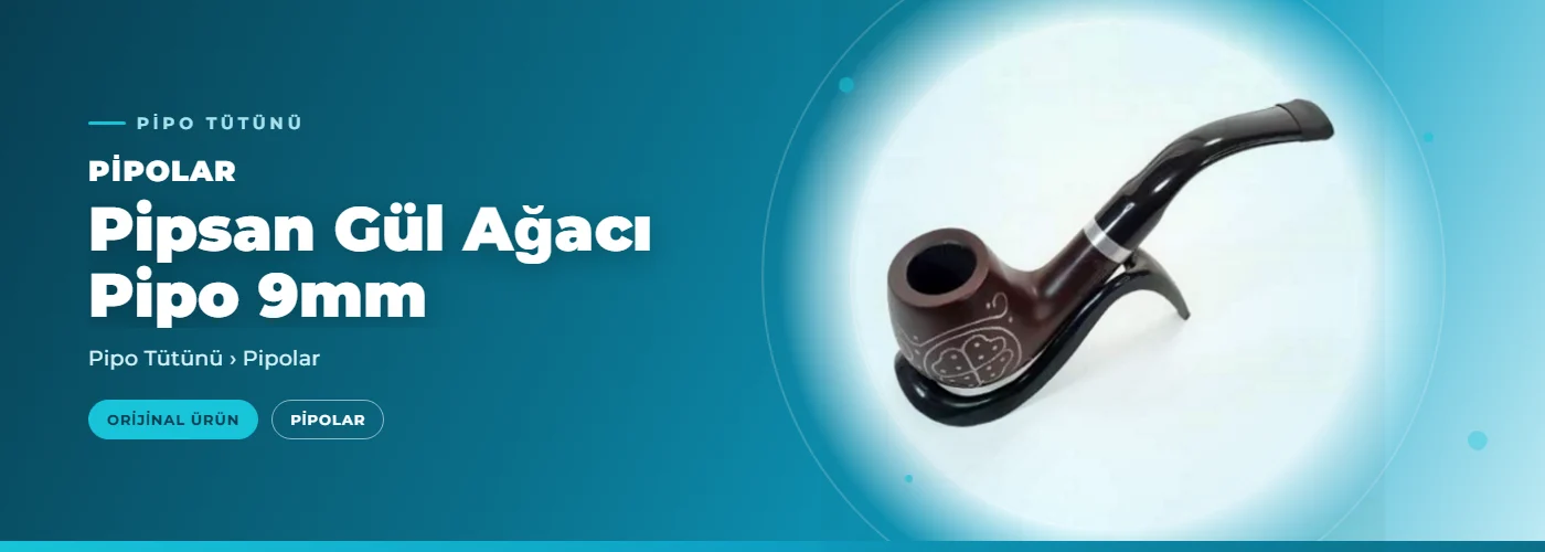 Pipsan Gül Ağacı Pipo 9mm
