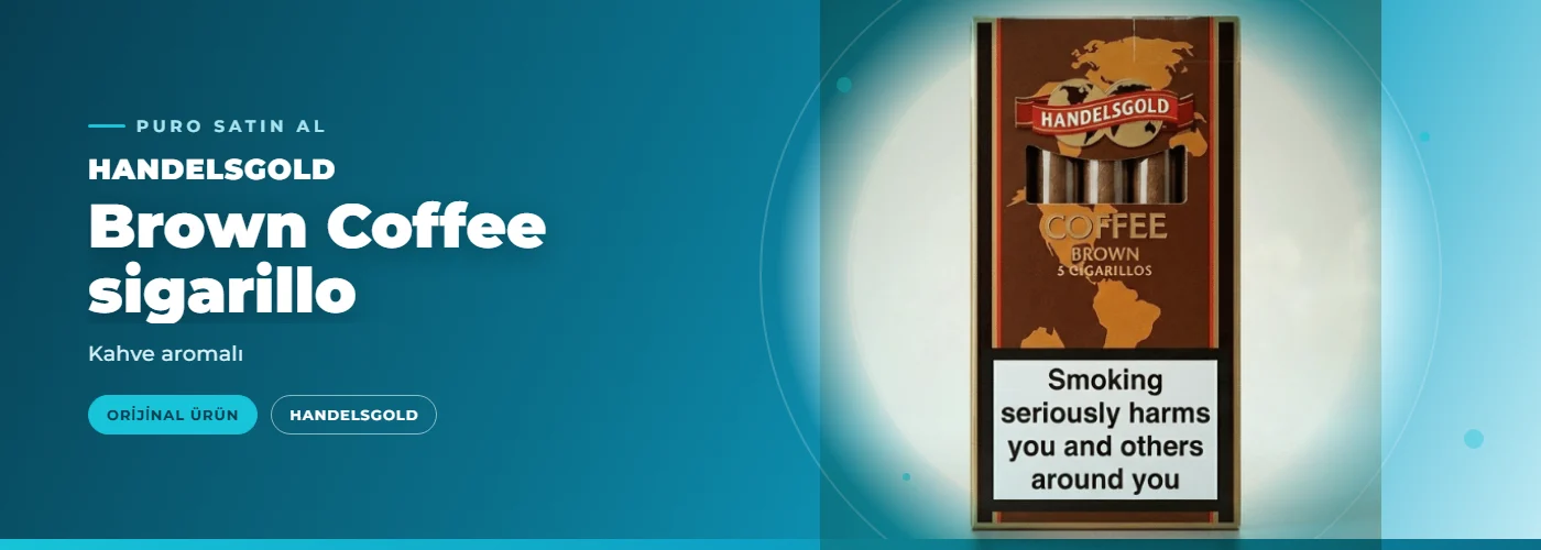 Handelsgold Brown Coffee sigarillo – Kahve aromalı