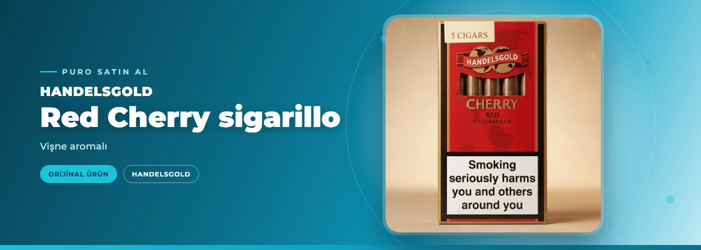 Handelsgold Red Cherry sigarillo – Vişne aromalı