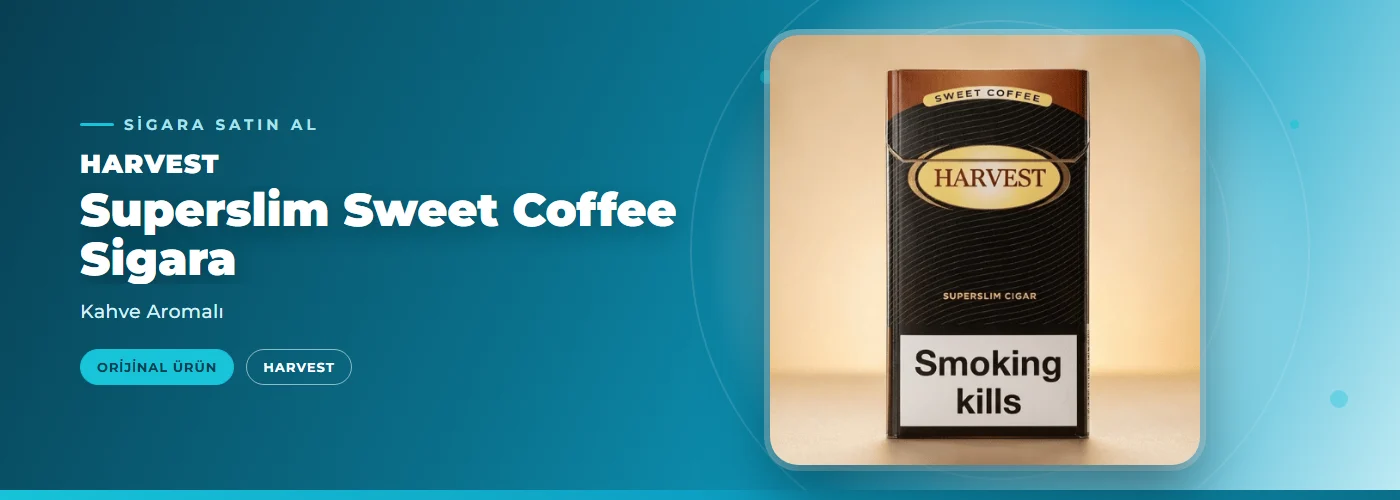 Harvest Superslim Sweet Coffee Sigara Satın Al – Kahve Aromalı