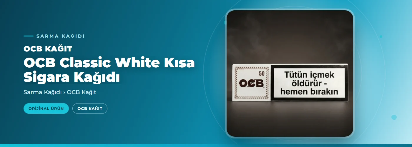 OCB Classic White Kısa Sigara Kağıdı