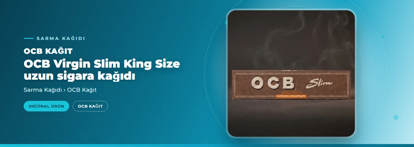 OCB Virgin Slim King Size uzun sigara kağıdı