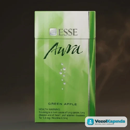 Esse Superslim Aura Green ithal sigara - Elma Aromalı