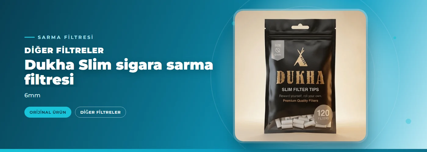 Dukha Slim sigara sarma filtresi – 6mm