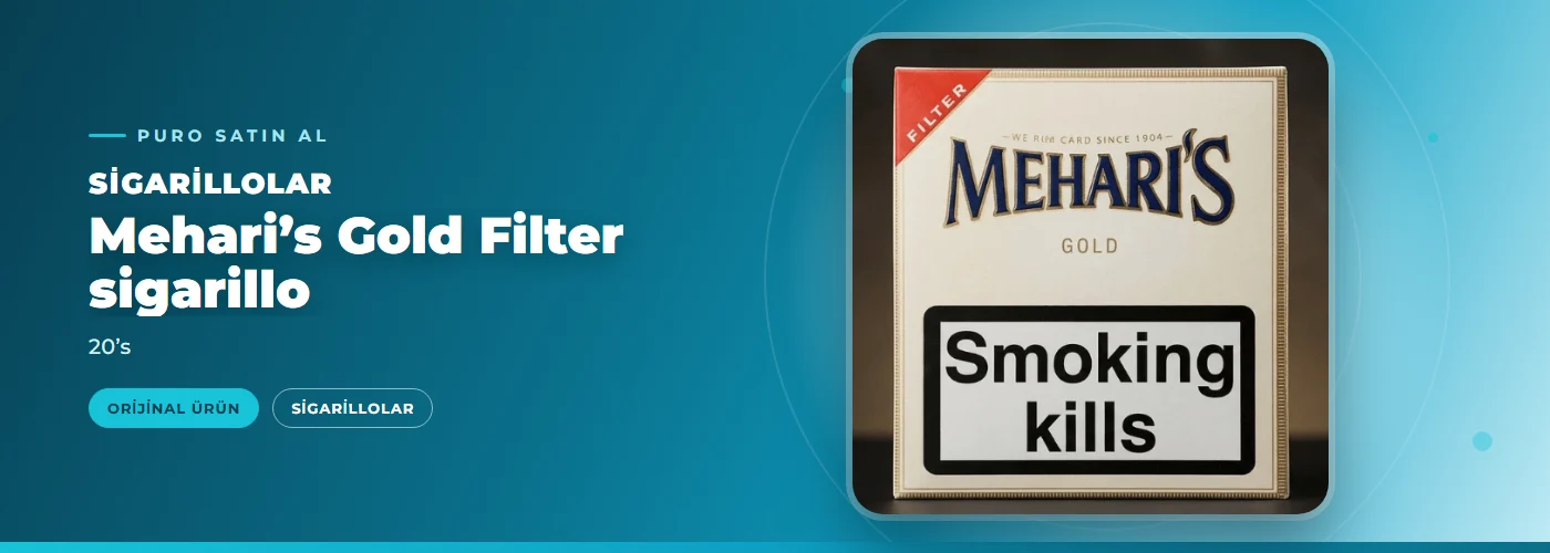 Mehari’s Gold Filter sigarillo – 20’s
