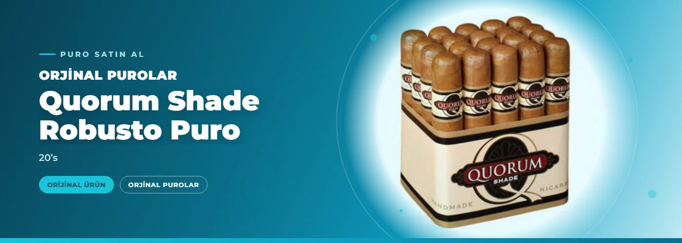 Quorum Shade Robusto Puro – 20’s