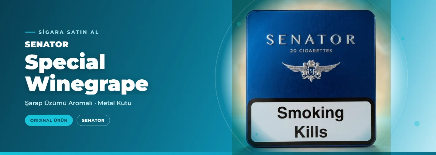 Senator Special Winegrape – Şarap Üzümü Aromalı – Metal Kutu