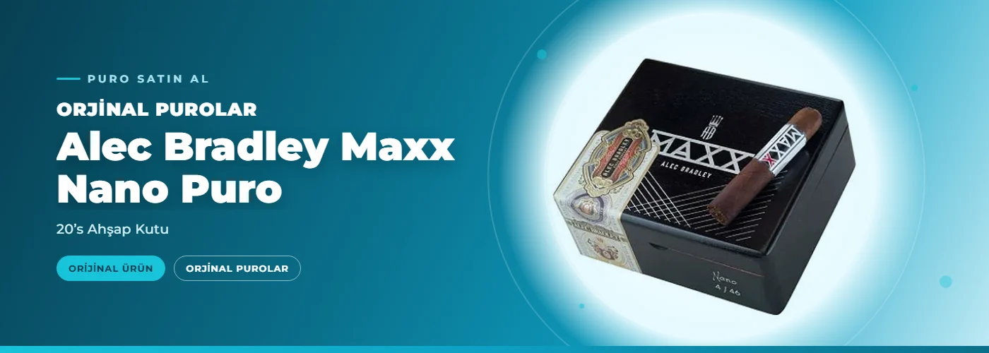 Alec Bradley Maxx Nano Puro – 20’s Ahşap Kutu