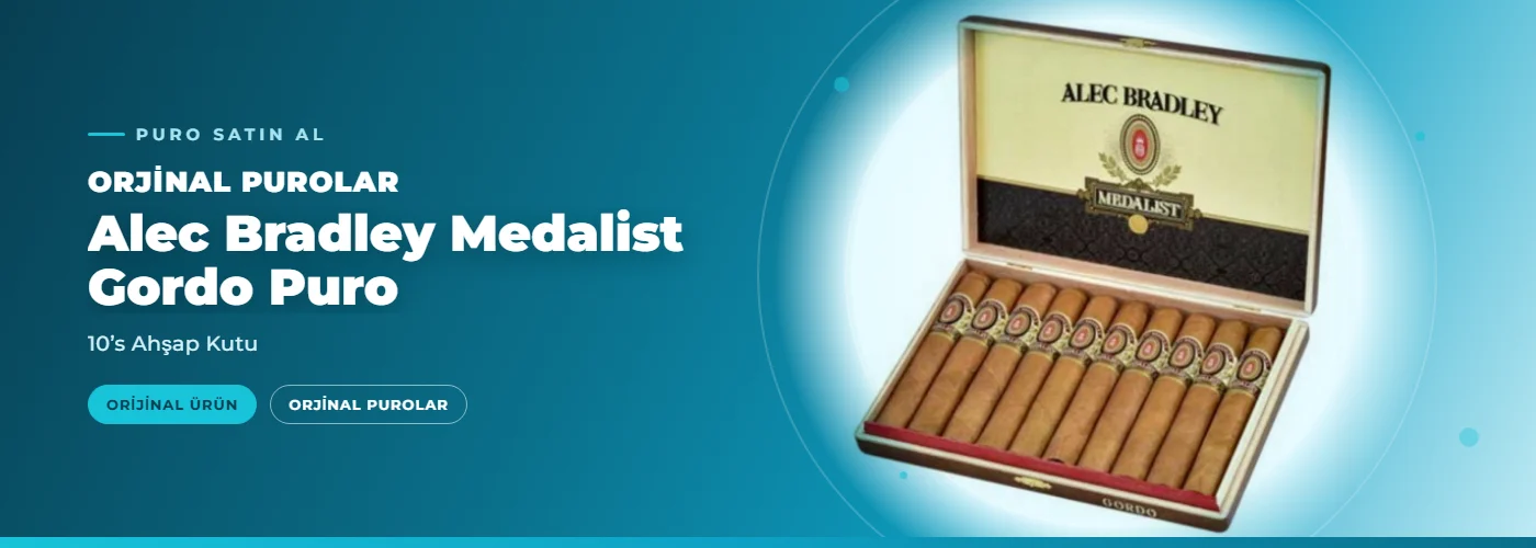 Alec Bradley Medalist Gordo Puro – 10’s Ahşap Kutu