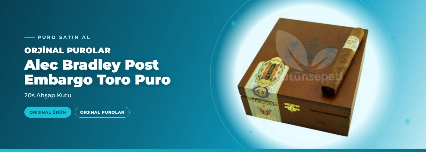 Alec Bradley Post Embargo Toro Puro – 20s Ahşap Kutu