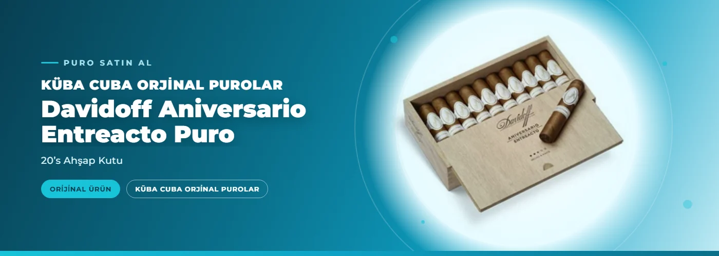 Davidoff Aniversario Entreacto Puro – 20’s Ahşap Kutu