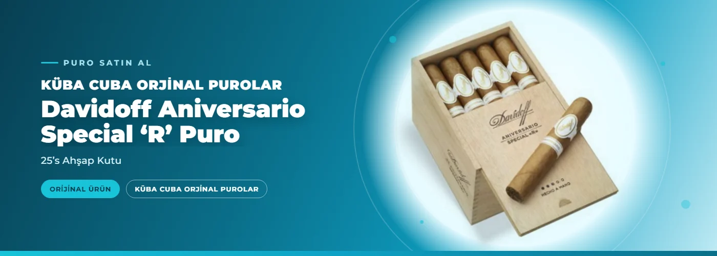 Davidoff Aniversario Special ‘R’ Puro – 25’s Ahşap Kutu