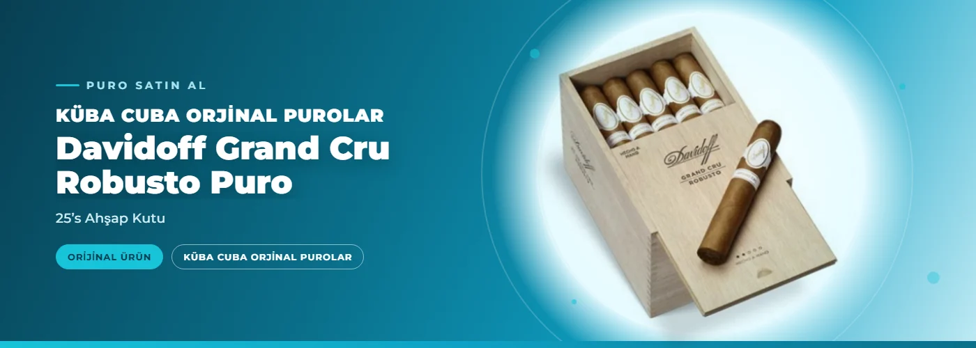 Davidoff Grand Cru Robusto Puro – 25’s Ahşap Kutu
