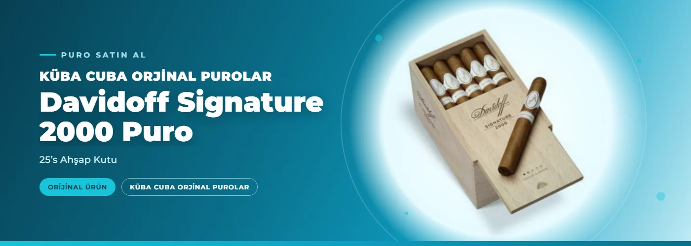 Davidoff Signature 2000 Puro – 25’s Ahşap Kutu