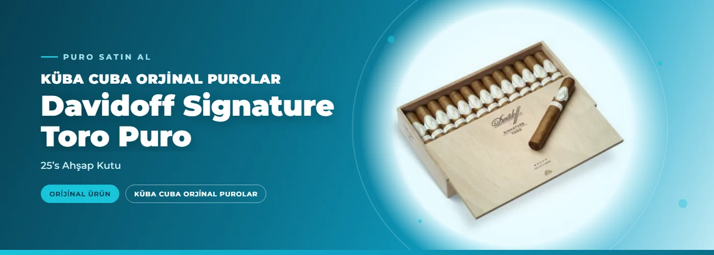 Davidoff Signature Toro Puro – 25’s Ahşap Kutu