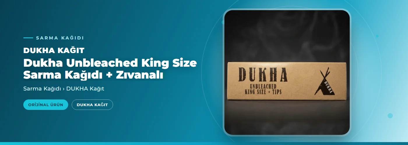 Dukha Unbleached King Size Sarma Kağıdı + Zıvanalı