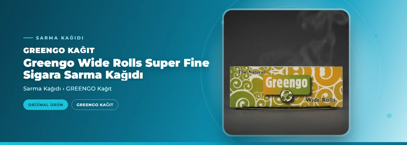 Greengo Wide Rolls Super Fine Sigara Sarma Kağıdı