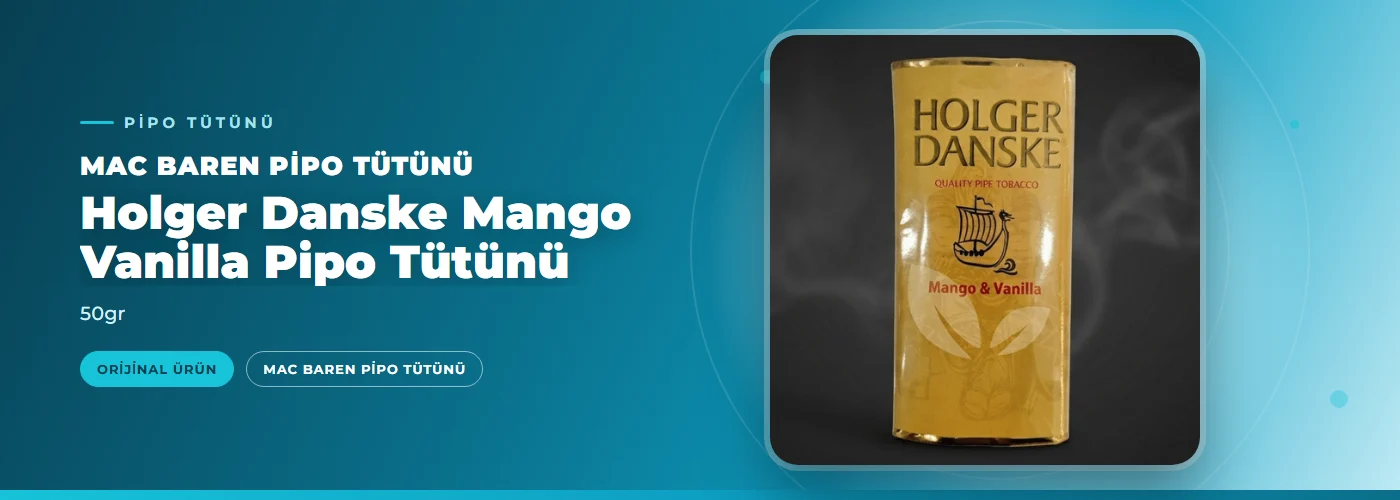 Holger Danske Mango Vanilla Pipo Tütünü – 50gr