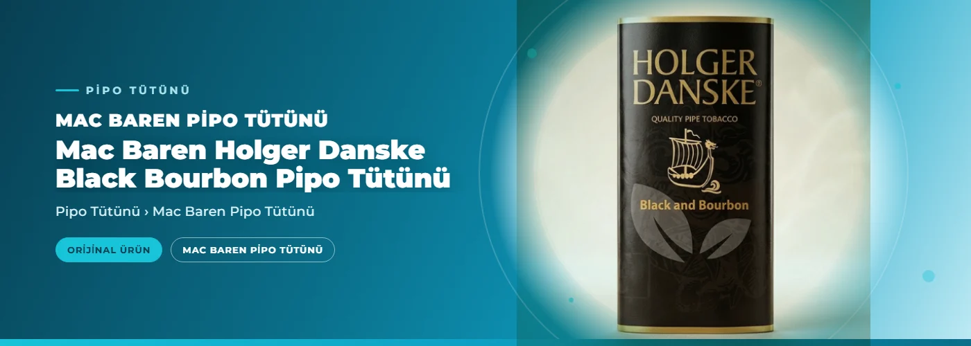 Mac Baren Holger Danske Black Bourbon Pipo Tütünü