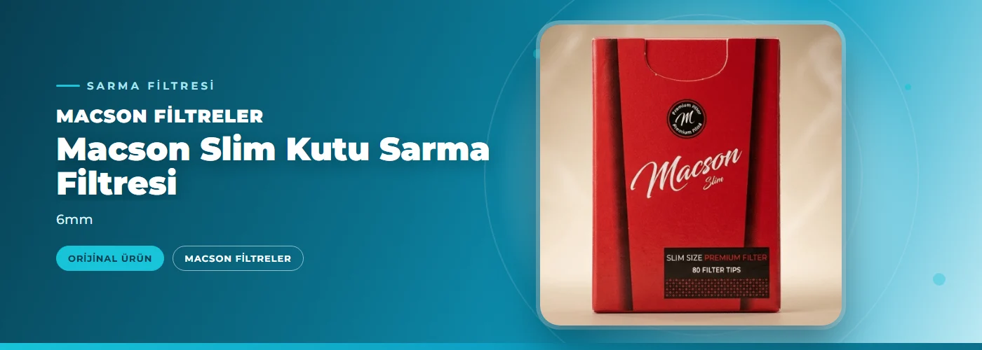 Macson Slim Kutu Sarma Filtresi – 6mm