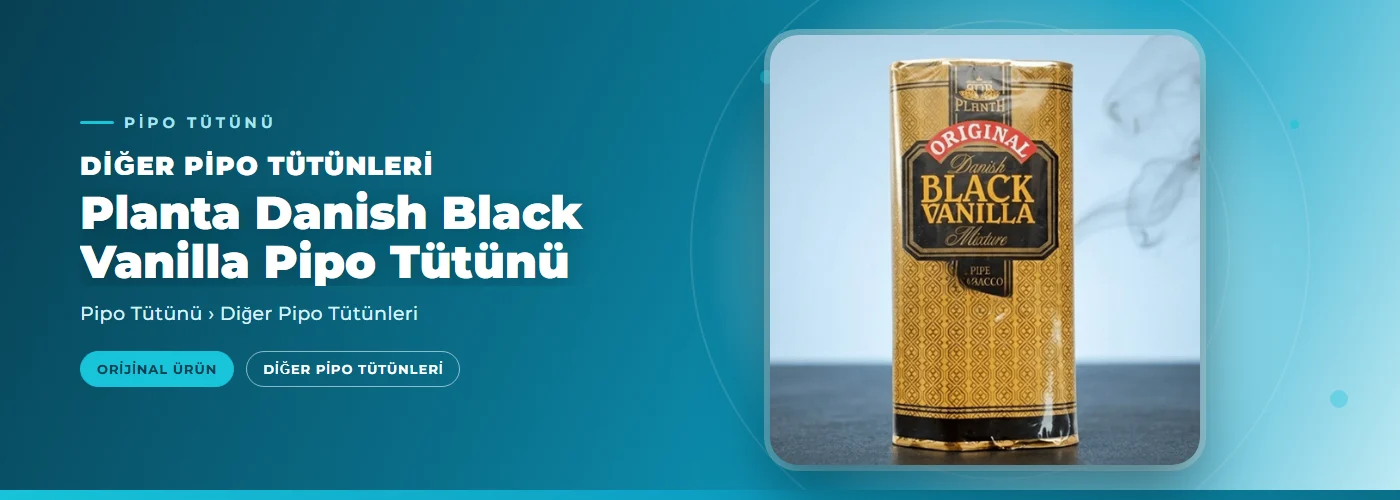 Planta Danish Black Vanilla Pipo Tütünü