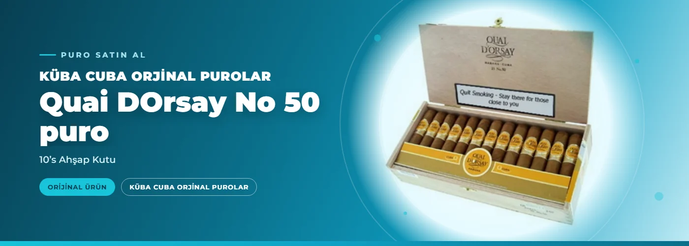 Quai DOrsay No 50 puro – 10’s Ahşap Kutu