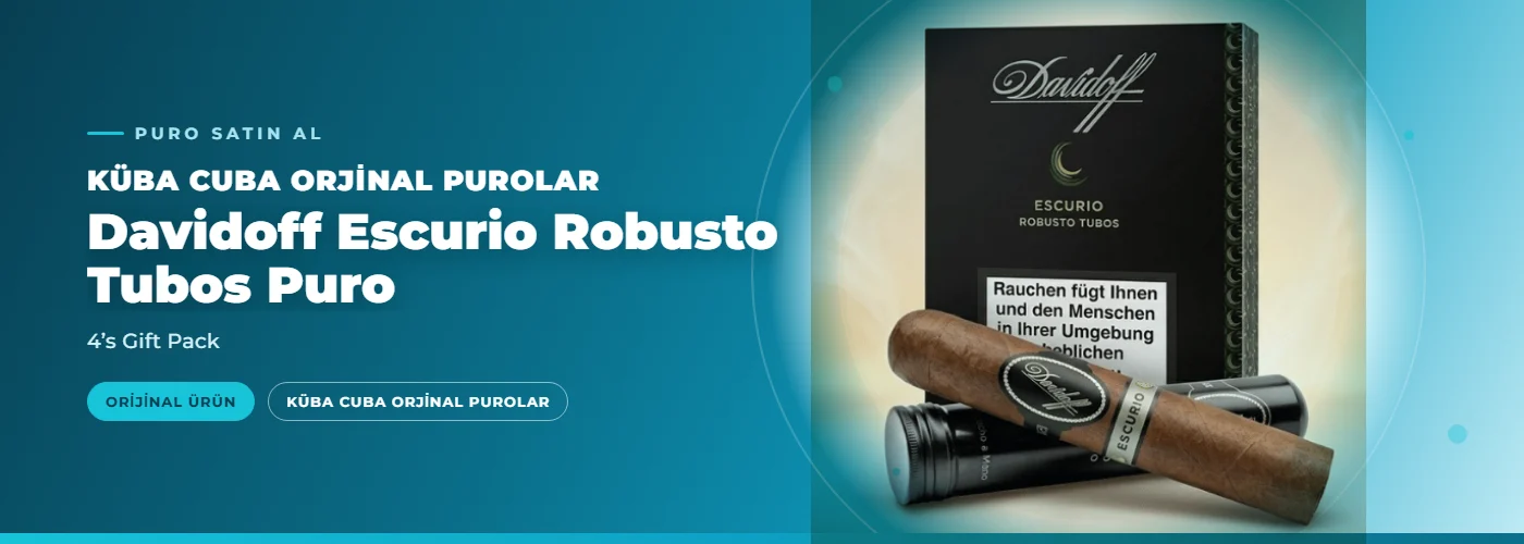 Davidoff Escurio Robusto Tubos Puro – 4’s Gift Pack