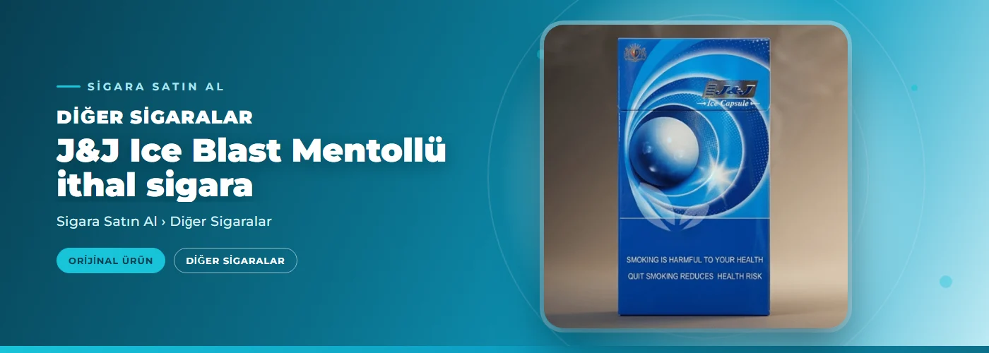 J&J Ice Blast Mentollü ithal sigara