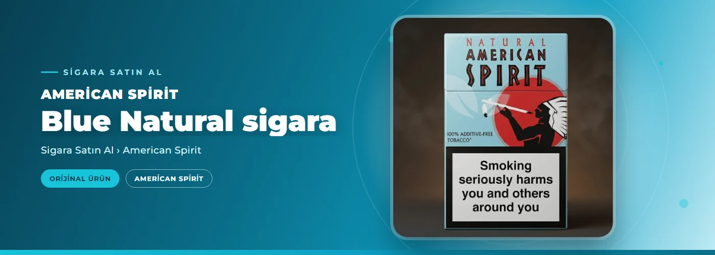 American Spirit Blue Natural sigara