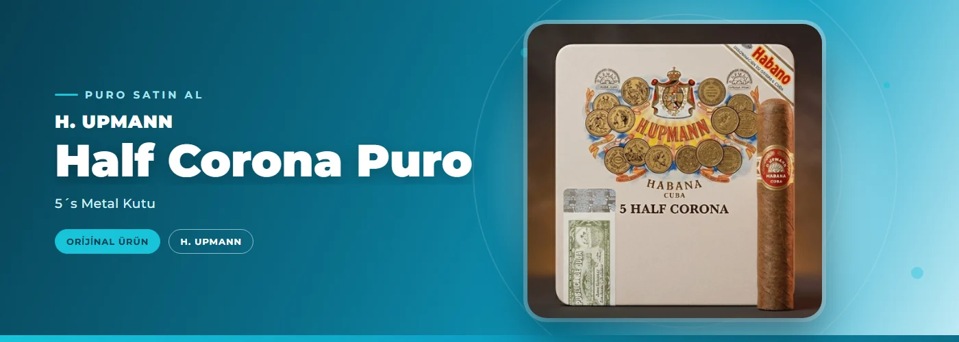 H. Upmann Half Corona Puro – 5´s Metal Kutu