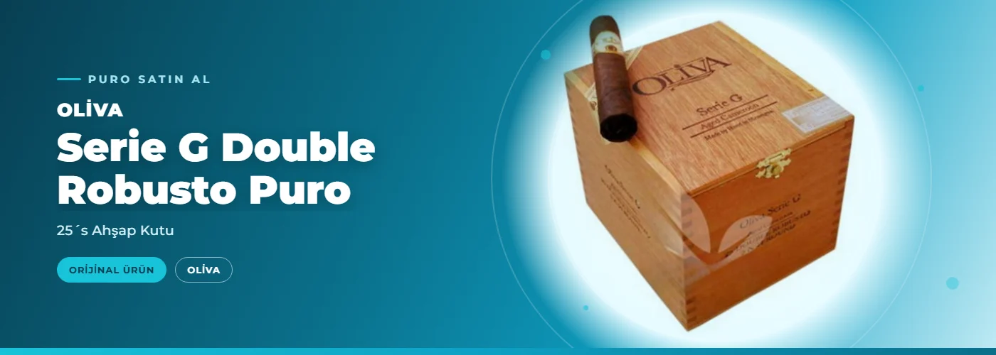Oliva Serie G Double Robusto Puro – 25´s Ahşap Kutu