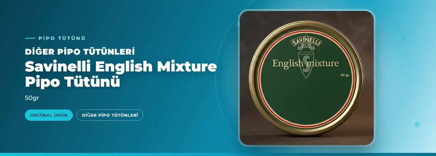 Savinelli English Mixture Pipo Tütünü – 50gr
