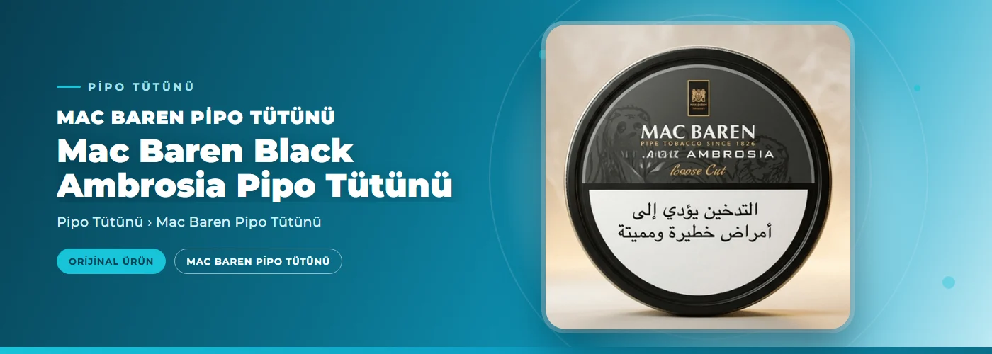 Mac Baren Black Ambrosia Pipo Tütünü