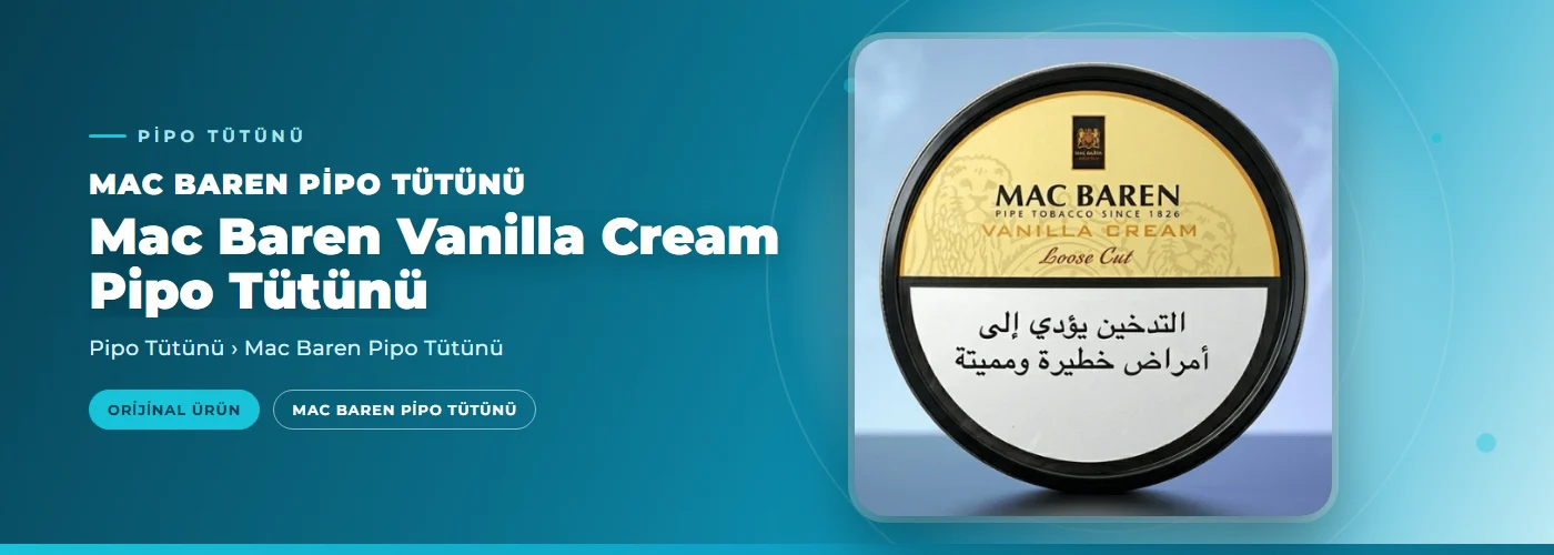 Mac Baren Vanilla Cream Pipo Tütünü