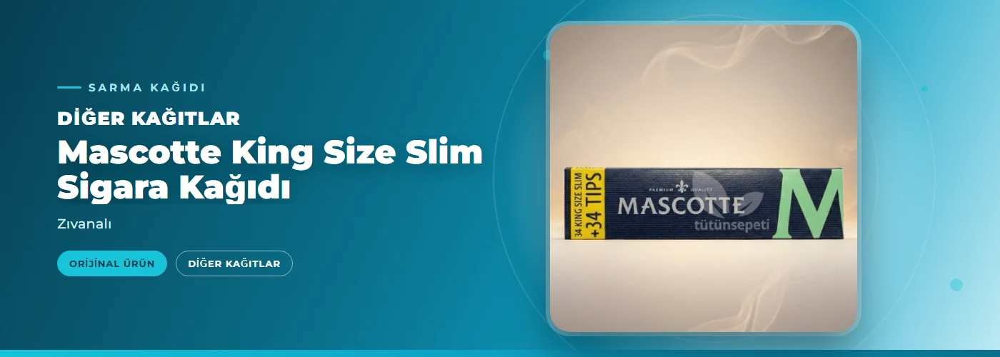 Mascotte King Size Slim Sigara Kağıdı – Zıvanalı
