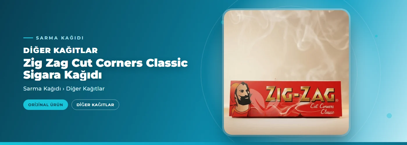Zig Zag Cut Corners Classic Sigara Kağıdı
